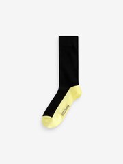 Wild Feet Black Fashion Sole Bamboo Socks - Image 4 of 11