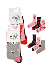Wild Feet Pink Novelty Love Socks 6 Pack - Image 11 of 15