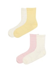 Wild Feet Natural Super Fluffy Feather Yarn Socks - Image 3 of 6