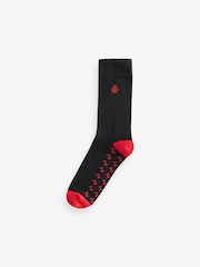 Jeff Banks Black Fashion Sole Crew Socks 5 Pack - Image 2 of 6