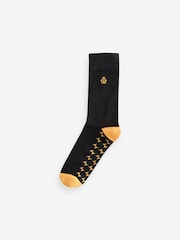 Jeff Banks Black Fashion Sole Crew Socks 5 Pack - Image 4 of 6