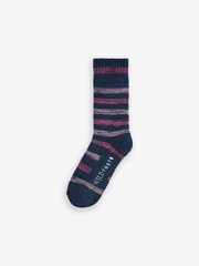 Bleu - Wild Feet Chaussettes de loisirs thermiques Lot 4 - Image 10 of 13