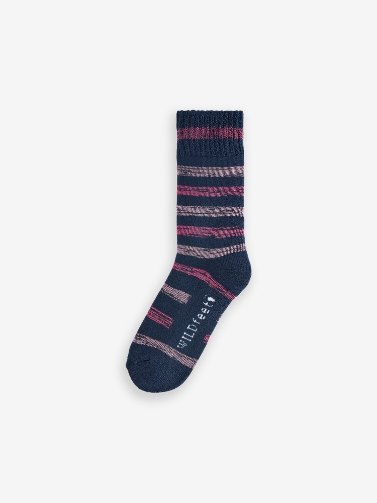 Bleu - Wild Feet Chaussettes de loisirs thermiques Lot 4 - Image 10 of 13