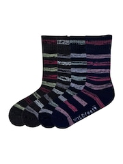 Bleu - Wild Feet Chaussettes de loisirs thermiques Lot 4 - Image 8 of 13