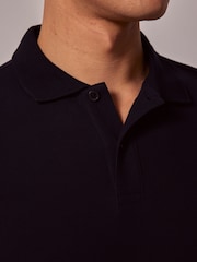 Hawes & Curtis Blue Short Sleeve Mercerised Polo Shirt - Image 4 of 4