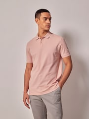 Hawes & Curtis Pink Short Sleeve Mercerised Polo Shirt - Image 2 of 4