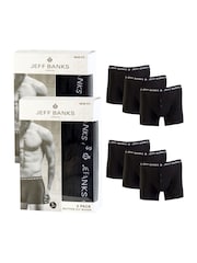 Jeff Banks Black Cotton Button Fly Boxers 3 Pack - Image 1 of 8
