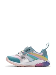 Clarks Blue Standard Fit (F) Comb Tidal Star Trainers - Image 3 of 7