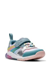 Clarks Blue Standard Fit (F) Comb Tidal Star Trainers - Image 6 of 7