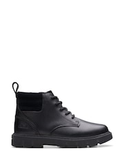 Clarks Black Leather LorcamTrail Boots - Image 1 of 7