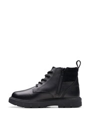 Clarks Black Leather LorcamTrail Boots - Image 2 of 7