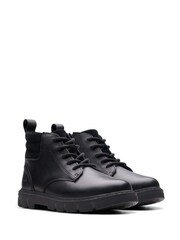 Clarks Black Leather LorcamTrail Boots - Image 4 of 7