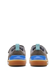 Clarks Grey Standard Fit (F) Combi Oslo Edge Shoes - Image 5 of 7