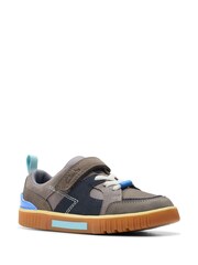 Clarks Grey Standard Fit (F) Combi Oslo Edge Shoes - Image 7 of 7