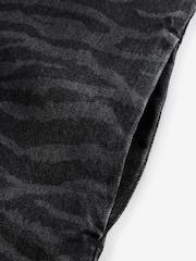 Zebra Print 100% Cotton Short Sleeve Denim T-Shirt Dress - Image 8 of 9