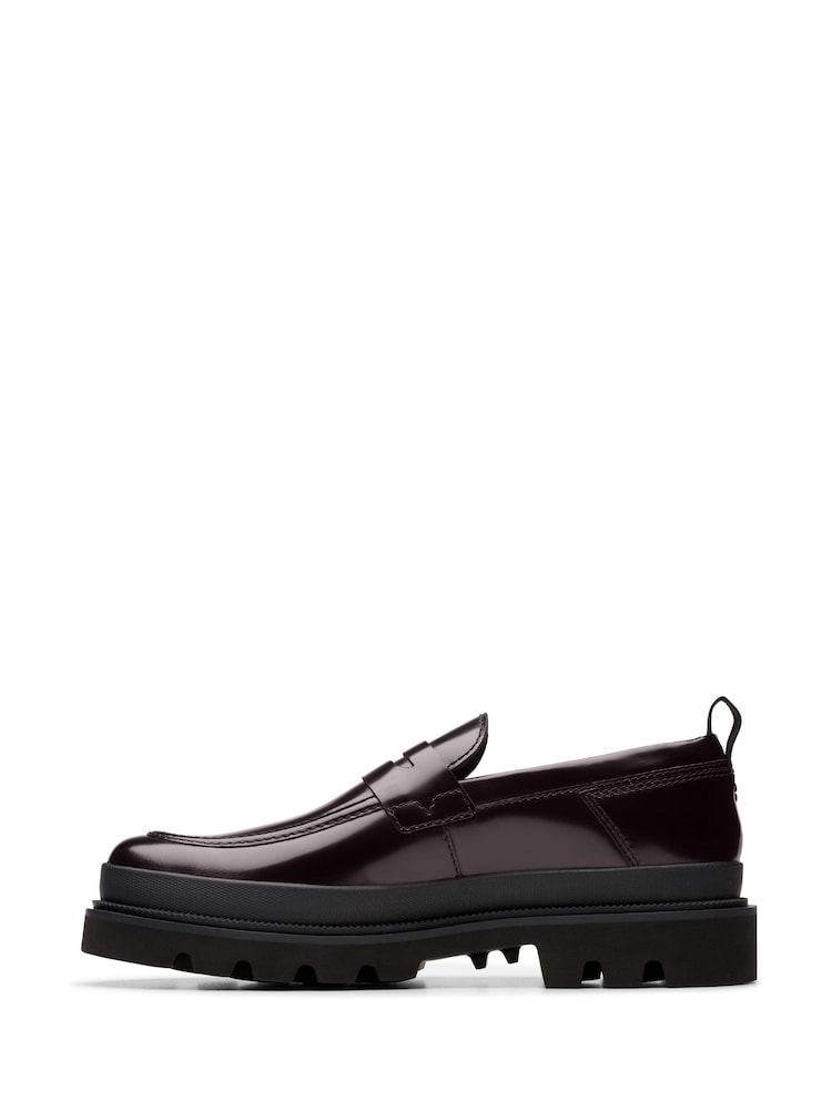 rdeča - Clarks nubuk Badell Step čevlji - Slika 2 iz 7