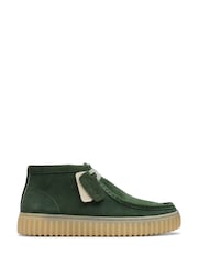 Зеленый - Clarks Замшевые ботинки Torhill Hi - Изображение 1 из 7