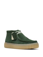 Зеленый - Clarks Замшевые ботинки Torhill Hi - Изображение 3 из 7