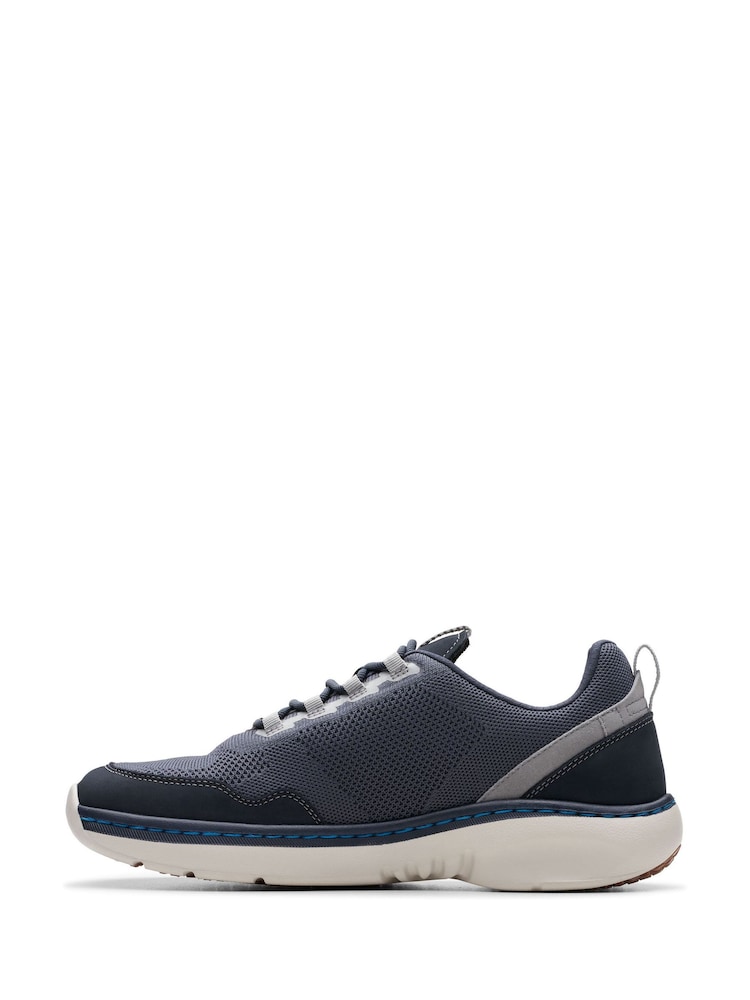 Clarks Blue Combi Pro Knit Shoes - Image 2 of 7
