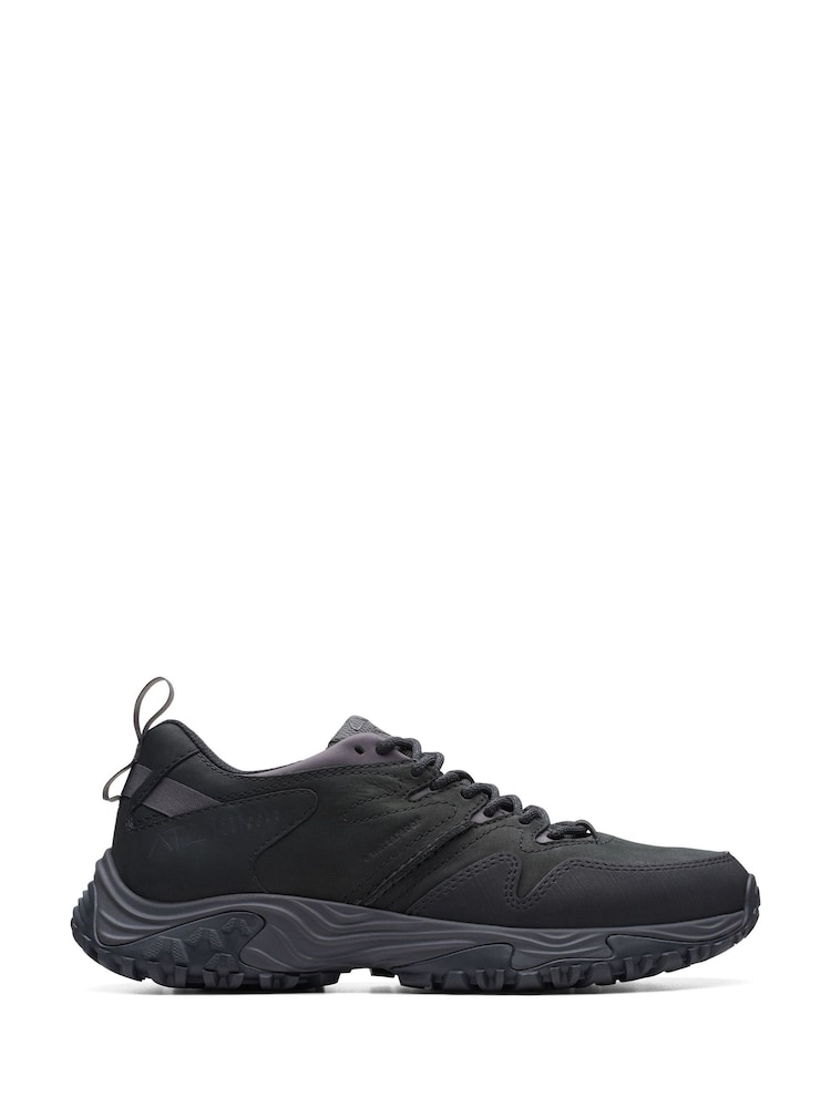 Clarks Black Leather ATL Walk Go WP Shoes - Image 1 of 7