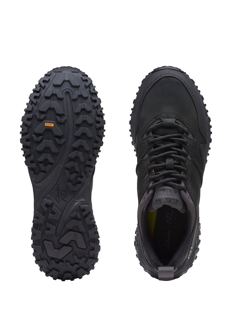 Clarks Black Leather ATL Walk Go WP Shoes - Image 7 of 7