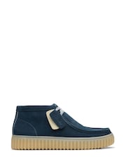 Clarks Blue Suede Torhill Hi Boots - Image 1 of 7