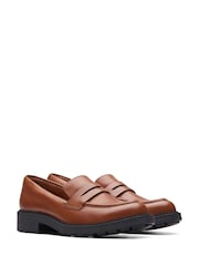 rjava - Clarks usnjeni mokasini Orinoco Penny - Slika 1 iz 7