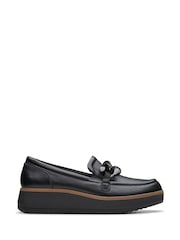 Clarks Black Leather Zylah May Shoes - Image 1 of 7