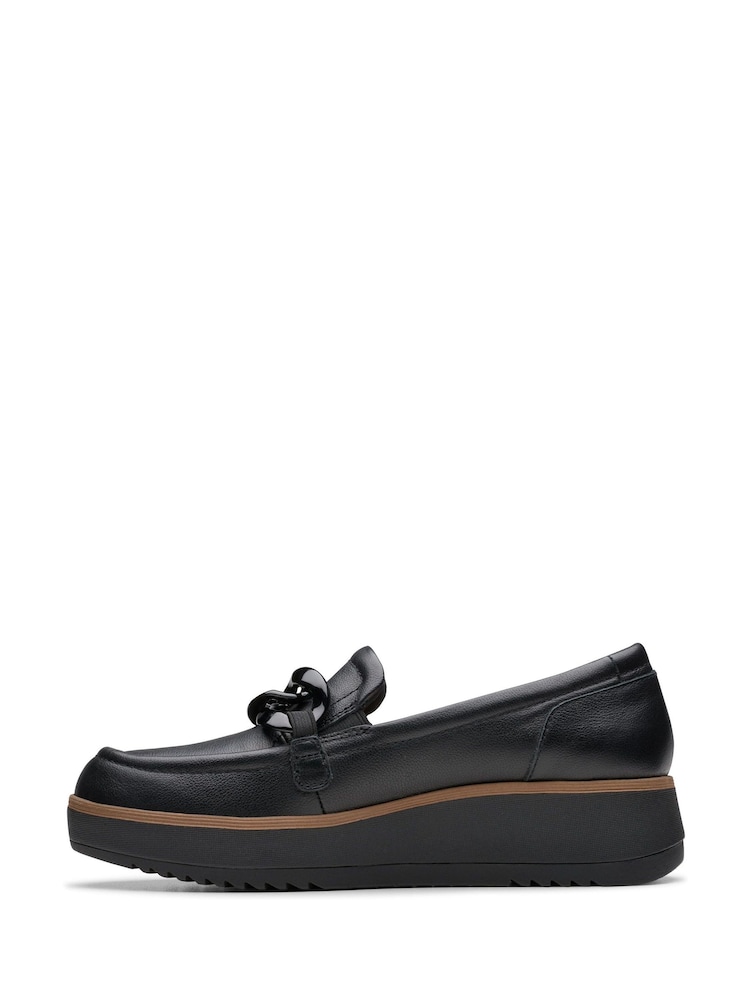 Clarks Black Leather Zylah May Shoes - Image 2 of 7