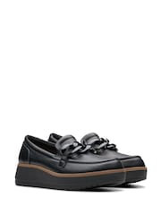 Clarks Black Leather Zylah May Shoes - Image 4 of 7