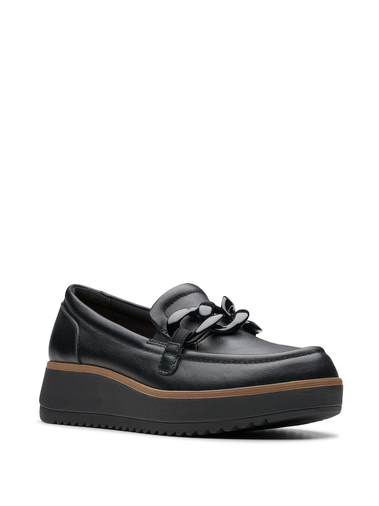 Clarks Black Leather Zylah May Shoes - Image 7 of 7