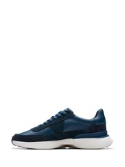 Clarks Blue Leather Craft Pace Shoes - Image 2 of 7