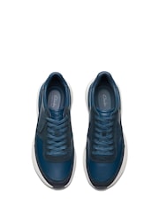 Clarks Blue Leather Craft Pace Shoes - Image 5 of 7
