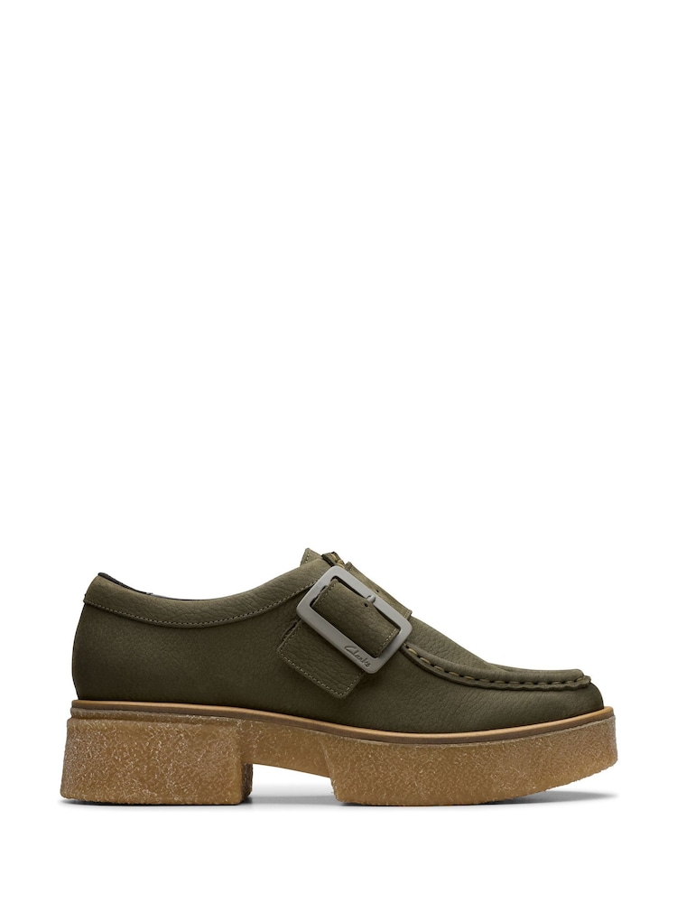 Clarks Green Interest Linoso Monk Shoes - Image 1 of 7