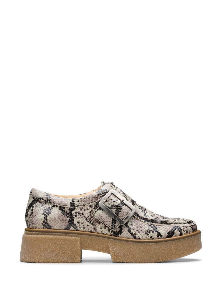 Clarks Grey Interest Linoso Monk Shoes - Image 1 of 7