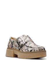 Clarks Grey Interest Linoso Monk Shoes - Image 3 of 7