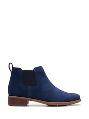 Clarks Blue Leather Havisham Top Boots - Image 1 of 7