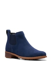 Clarks Blue Leather Havisham Top Boots - Image 4 of 7