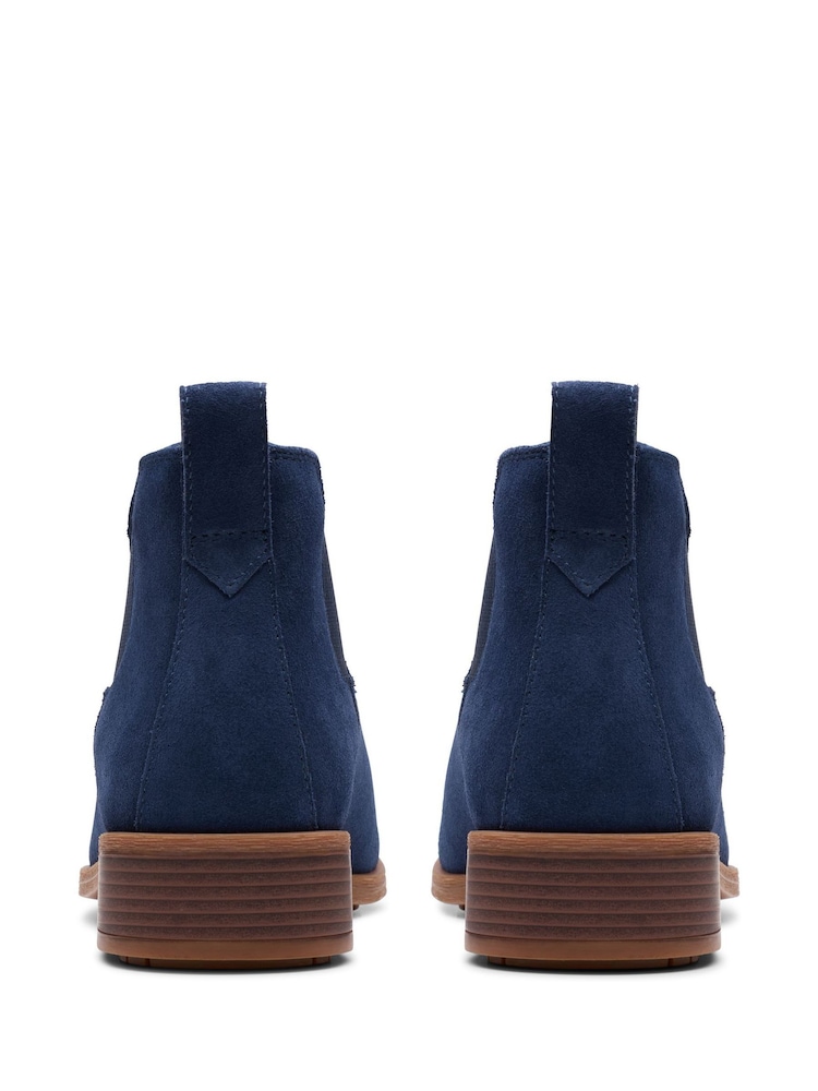 Clarks Blue Leather Havisham Top Boots - Image 6 of 7