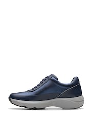 Clarks Blue Standard Fit (D) Leather Tivoli Zip Shoes - Image 2 of 7