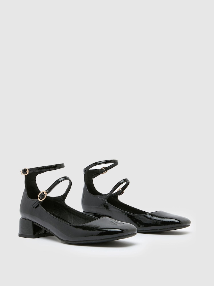 Schuh Sandie Patent Mary Jane črna barva - Slika 2 iz 4