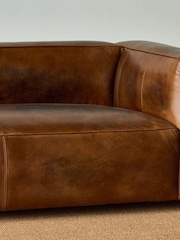 London Leather Classic Cognac Metro 2 Seater Sofa - Image 2 of 8
