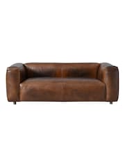 London Leather Classic Cognac Metro 2 Seater Sofa - Image 6 of 8