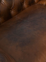 London Leather Classic Cognac Chesterfield 2 Seater Sofa - Image 3 of 7