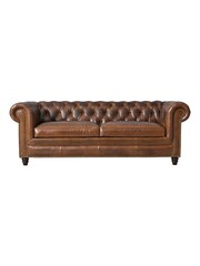 London Leather Classic Cognac Chesterfield 2 Seater Sofa - Image 5 of 7
