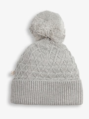 The Little Tailor Baby 100% Cotton Cable Knit Romper And Hat Gift Set - Image 10 of 10