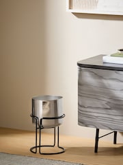 MADE.COM Silver Piper Plant Pot - Image 2 of 4