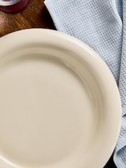 MADE.COM Set of 4 Cream Quell Set of 4 Dinner Plates - Image 2 of 3