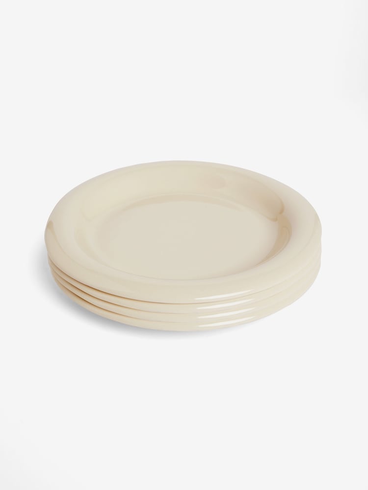 MADE.COM Set of 4 Cream Quell Set of 4 Dinner Plates - Image 3 of 3 MADE.COM Set of 4 Cream Quell Set of 4 Dinner Plates - Image 3 of 3