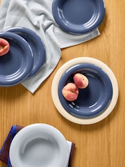 MADE.COM Set of 4 Blue Quell Side Plates - Image 1 of 3